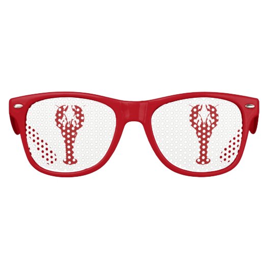 Summer Beach Party Seafood Lobsters Partybrille (Vorderseite)
