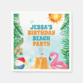 Summer Beach Party Serviette (Vorderseite)