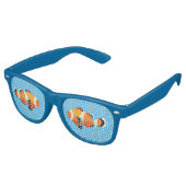 Summer Beach Party Tropical Clown Fish Thema Partybrille (Schrägansicht)