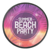 Summer Beach Partys Night Eishockey Puck (Vorderseite)