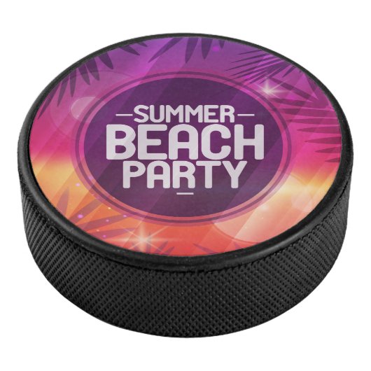 Summer Beach Partys Night Eishockey Puck (3/4)