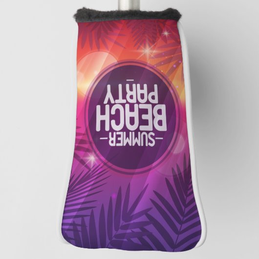 Summer Beach Partys Night Golf Headcover (Rotieren 90)