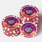 Summer Beach Partys Night Pokerchips (Stapel)