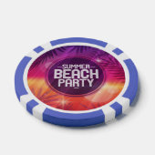 Summer Beach Partys Night Pokerchips (Einzeln)