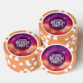 Summer Beach Partys Night Pokerchips (Stapel)