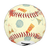 Summer Beach Pattern Baseball (Rückseite)