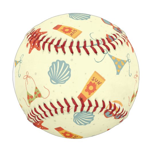Summer Beach Pattern Baseball (Vorderseite)