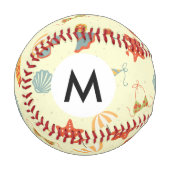 Summer Beach Pattern Baseball (Vorderseite Links)
