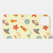 Summer Beach Pattern Case-Mate iPhone Hülle (Rückseite (Horizontal))