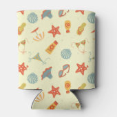 Summer Beach Pattern Dosenkühler (Rückseite)