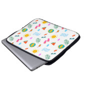 Summer Beach Pattern Electronics Bag Laptopschutzhülle (Vorne Knopf)