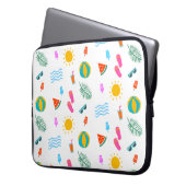 Summer Beach Pattern Electronics Bag Laptopschutzhülle (Vorderseite Links)