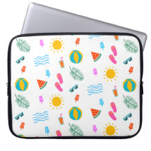 Summer Beach Pattern Electronics Bag