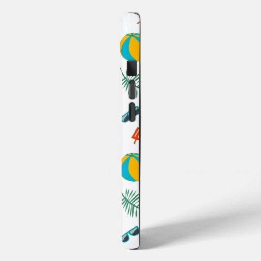 Summer Beach Pattern IPhone 15 Fall Case-Mate iPhone Hülle (Rückseite / Links)