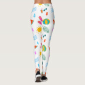 Summer Beach Pattern Leggings (Rückseite)