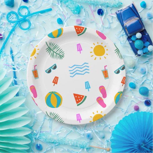 Summer Beach Pattern Paper Teller (Party)