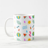 Summer Beach Pattern Tasse (Links)