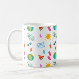 Summer Beach Pattern Tasse