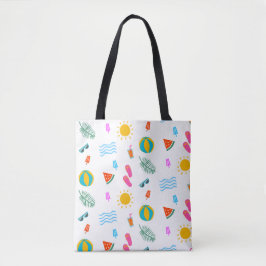 Summer Beach Pattern Tote Bag Tasche