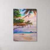 Summer Beach Postkarten - 1/3 Leinwanddruck (Vorderseite)