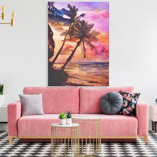 Summer Beach Postkarten 3/3 Leinwanddruck (Insitu (Wohnzimmer))