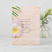 Summer Beach QR Code UAWG Wedding Einladung (Stehend Vorderseite)