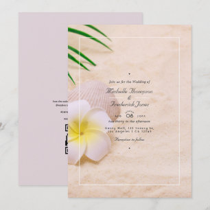 Summer Beach QR Code UAWG Wedding Einladung