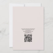 Summer Beach QR Code UAWG Wedding Einladung (Rückseite)