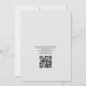 Summer Beach QR Code UAWG Wedding Monogram Einladung (Rückseite)
