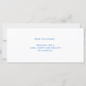 Summer Beach Retirement Congratulations Card (Rückseite)