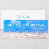 Summer Beach Retirement Congratulations Card (Vorne/Hinten)