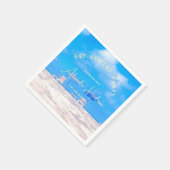 Summer Beach Retirement Party Cocktail Serviette (Ecke)