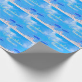 Summer Beach Retirement Party Geschenkpapier (Ecke)