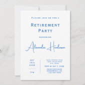 Summer Beach Retirement Party Invitation (Rückseite)