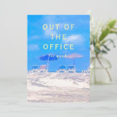 Summer Beach Retirement Party Invitation (Stehend Vorderseite)