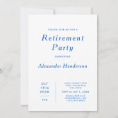 Summer Beach Retirement Party Invitation (Rückseite)