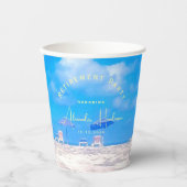 Summer Beach Retirement Party Pappbecher (Vorderseite)