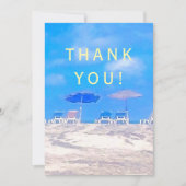 Summer Beach Retirement Party Thank You Card (Vorderseite)