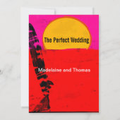 Summer Beach Retro Poster Einladung (Rückseite)