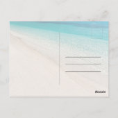 Summer Beach Scene Blue Vielen Dank Postkarte (Rückseite)