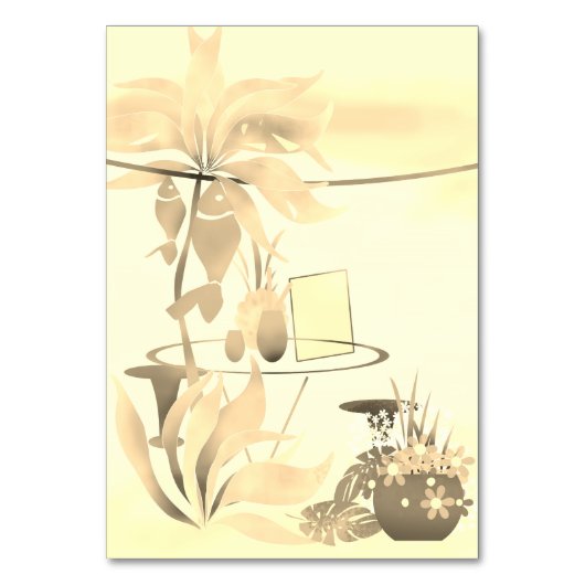 Summer Beach Sea Café Bar Cocktail Party Sonnensch Tischnummer (Rückseite)