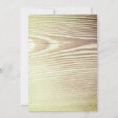 Summer Beach Seashell Rustikales Holz Süße 16 Einladung (Rückseite)