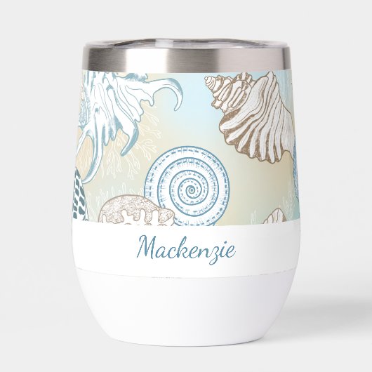 Summer Beach Seashells Personalisiert (Rückseite)