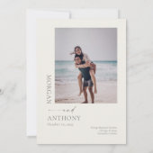 Summer Beach Simple Foto Save the Date (Rückseite)