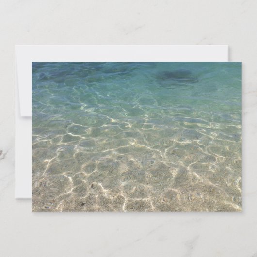 Summer Beach Starfish Brautparty Einladung (Rückseite)