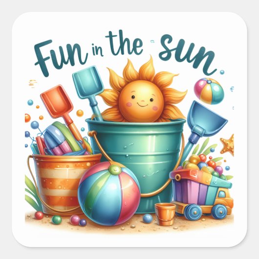 Summer Beach Stickers (Vorderseite)