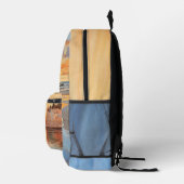 Summer Beach Sunset Nautic Bedruckter Rucksack (Rechts)