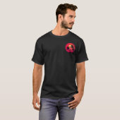 Summer Beach Sunset Palm Birds Abbildung T-Shirt (Vorne ganz)