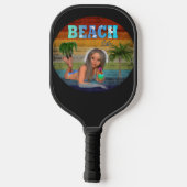 Summer Beach Tan Pickleball Schläger (Rückseite)