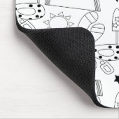 Summer Beach Thema Konturen Muster Mousepad (Ecke)